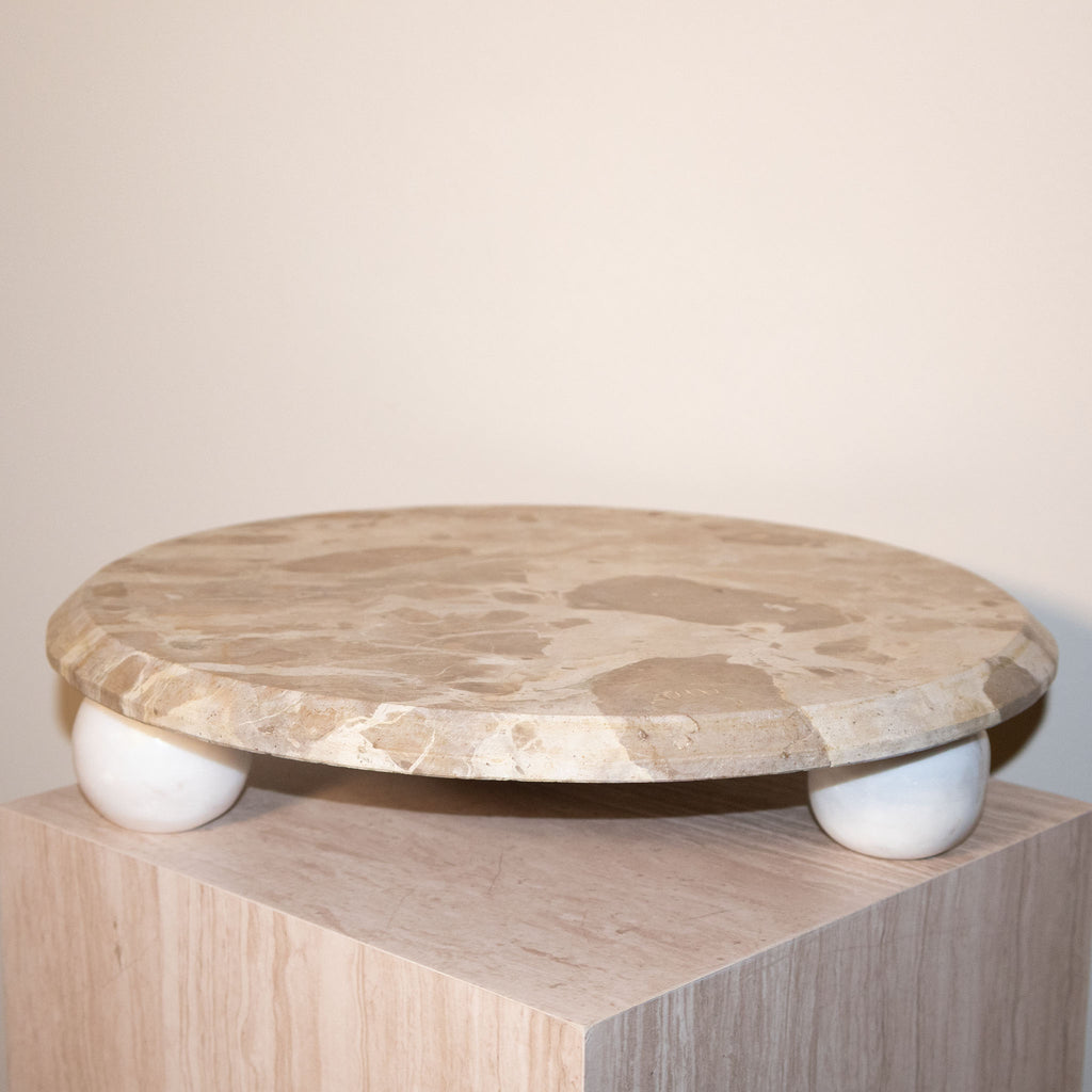 Round Marble Riser with circular feet